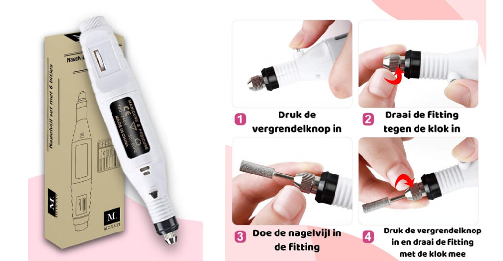 Monati Elektrische nagelvijl set